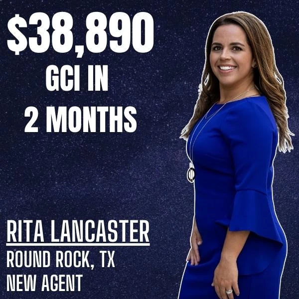 Rita Lancaster: $38,890 in gross commission income in two months.